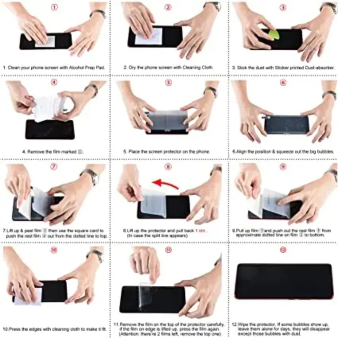 Pack of 3 HD Hydrogel Screen Protectors