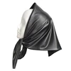 Womens Fashion Long Shawl Winter Warm Large Scarf Faux Leather Triangle Scarf Hijab Headscarf Covering Headwraps 5