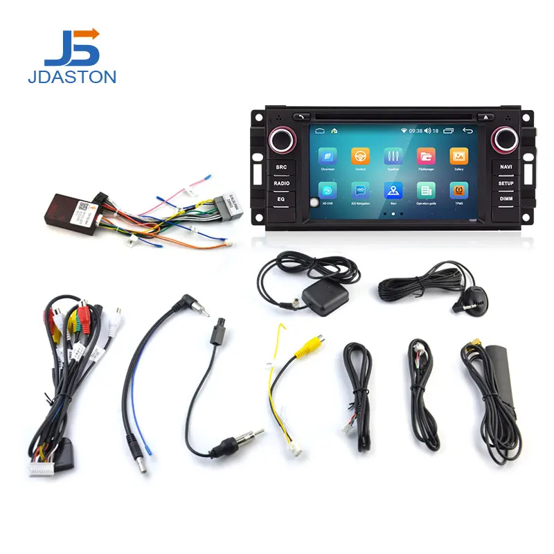 Фото JDASTON Android 13 Автомобильный мультимедийный плеер для Dodge Chrysler Sebring Jeep Compass Commander Grand Cherokee Wrangler GPS радио №4