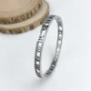 Classic Roman Numeral Stainless Steel Gold Plated Bracelet, High Quality Waterproof Women's Bracelet, Wedding Party Jewelry 5