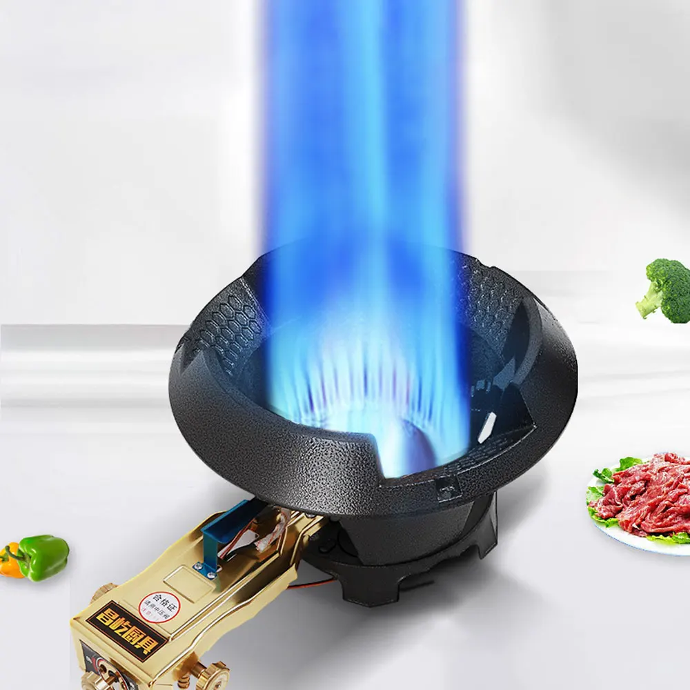 Commercial Fierce Fire Gas Stove Single Gas Stove Wok Burner Energy-saving Kitchen Gas Stove Cooktop Hob 3
