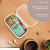 Maple & Lark Bliss Bins - Hard Sided Clear Zipper Case for Storage - Professional-Grade Plastic Clear Zipper Pencil Case, 3