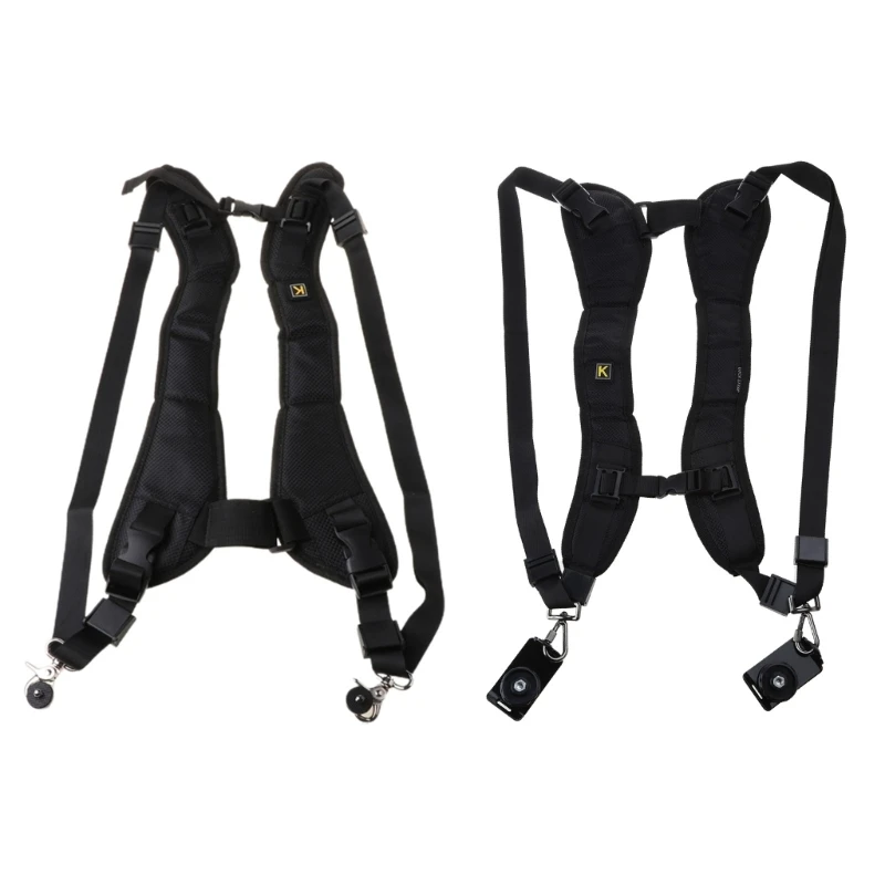 

2024 New Camera Sling Strap Double Shoulder Harness Soft Decompression Shoulder Strap Neck Belt for SLR DSLR