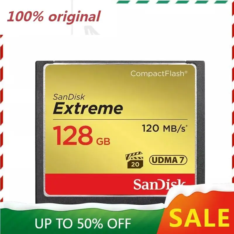 

SanDisk extreme pro CFcards Memory Card 32GB 64GB 128GB 120MB/S High Speed compact flash card for camera DSLR and HD Camcorder