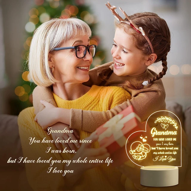 1pc Grandma Birthday Gifts Night Light, Grandma Christmas Gifts, LED Lamp Present  For Grandmother, Grandma Day Gifts - AliExpress