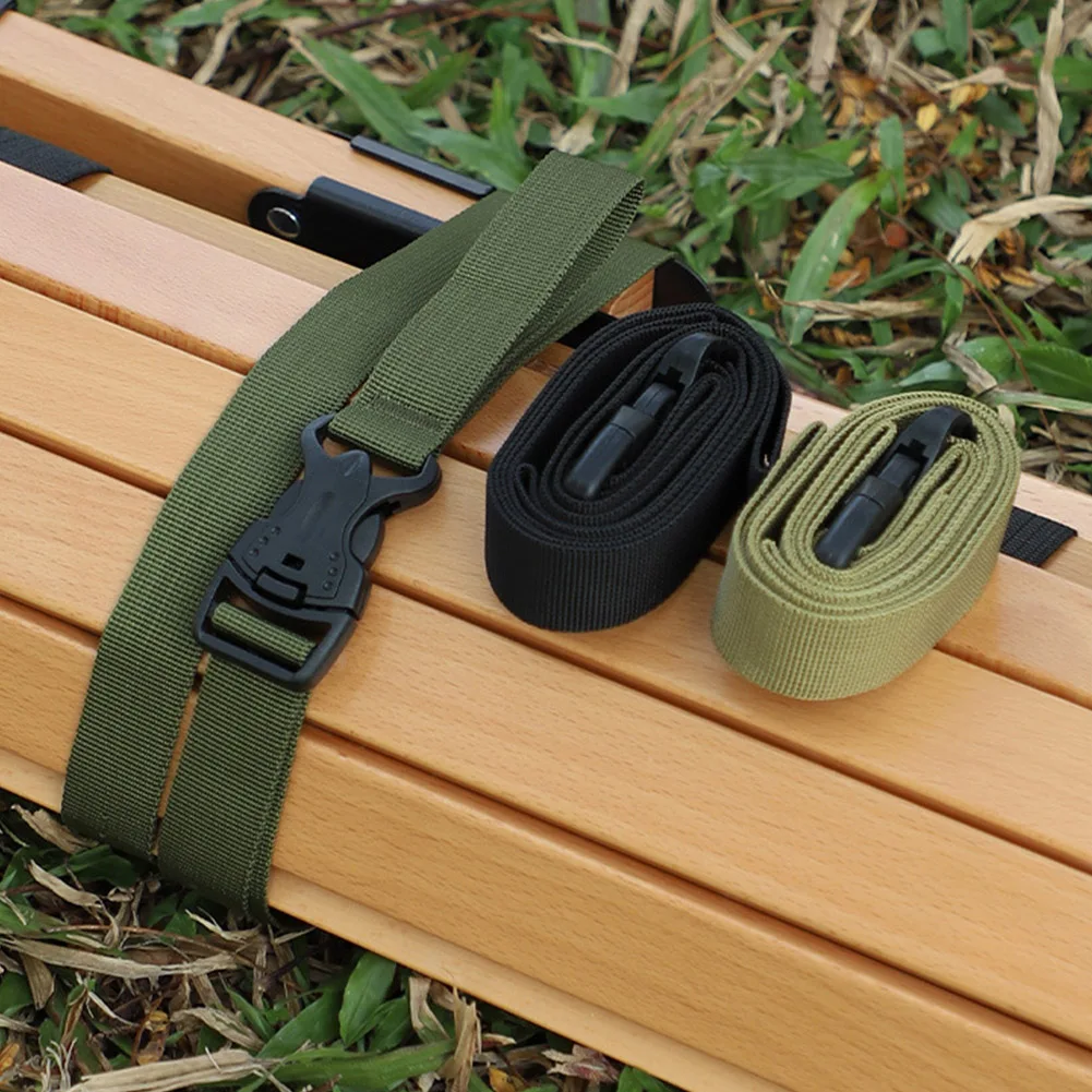 135cm Adjustable Handle Strap Double Security Buckle Outdoor Camping Luggage Hiking Binding Belt PP Webbing Pack Fastening Tool
