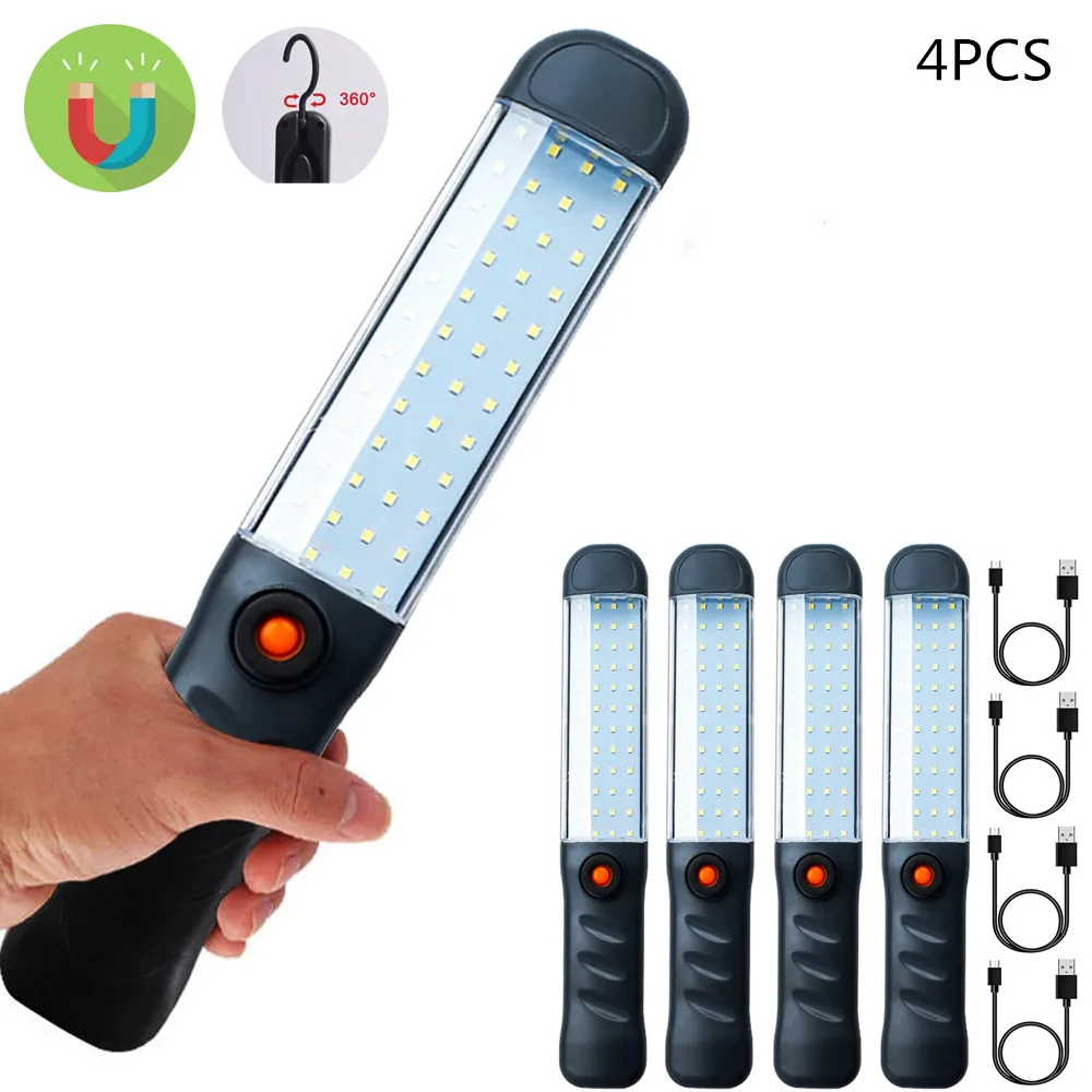 Rechargeable LED Work Light Magnetic Base Waterproof 3 Modes LED Flashlight  Inspection Light for Car Repair Household Outdoor - AliExpress, image size:1000x1000