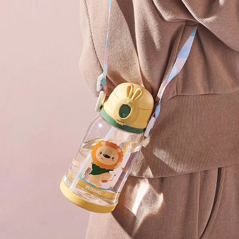 Water Sippy Cup 600ml With Straw Dinosaur Kids Water Bottles Leakproof Plastic Drinking Bottle Children's Cup Drinkware water bottle plastic water bottle plastic cup