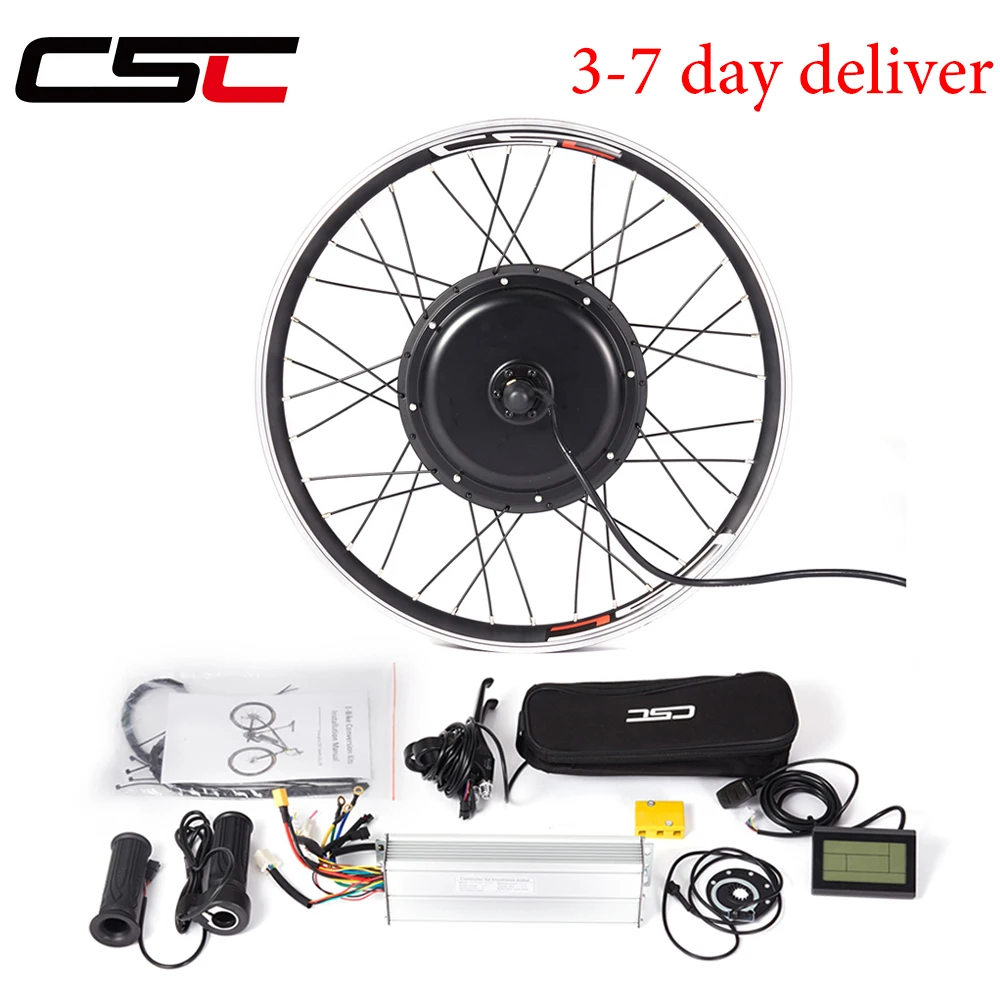Kit De Conversion Vélo électrique CSC 48V - Moteur 1000W/1500W + Batterie 18/25Ah Option
