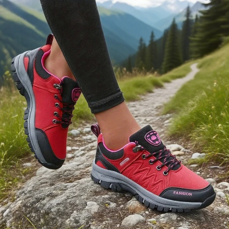 Outdoor Hiking Women's Shoes Anti Slip Breathable Walking Shoes Minimalist Comfortable Sports Training Casual Hiking Women Shoes
