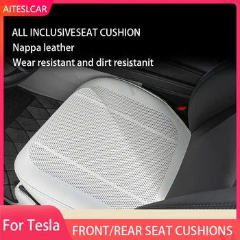 Nuovo coprisedile per auto aggiornato Cuscino estivo fresco Ventilazione Coprisedile universale per quattro stagioni Cuscino comfort completo incluso