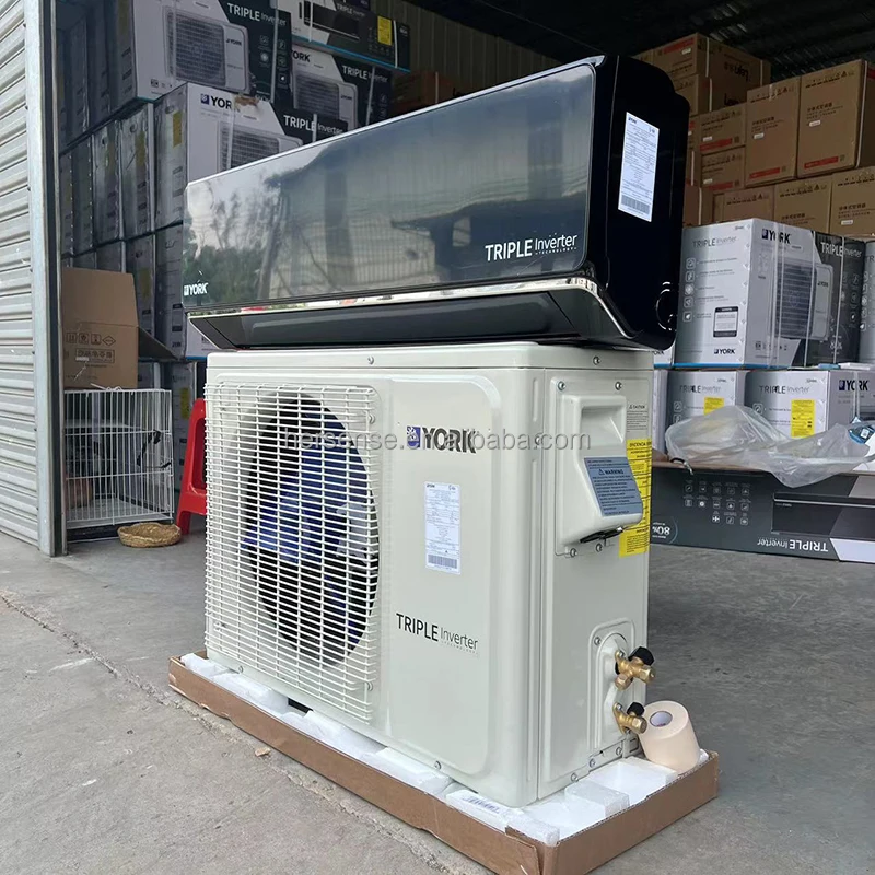 12000btu York triple inverter air conditioner ac mini split aircon wall unit climatiseur r410 black 3