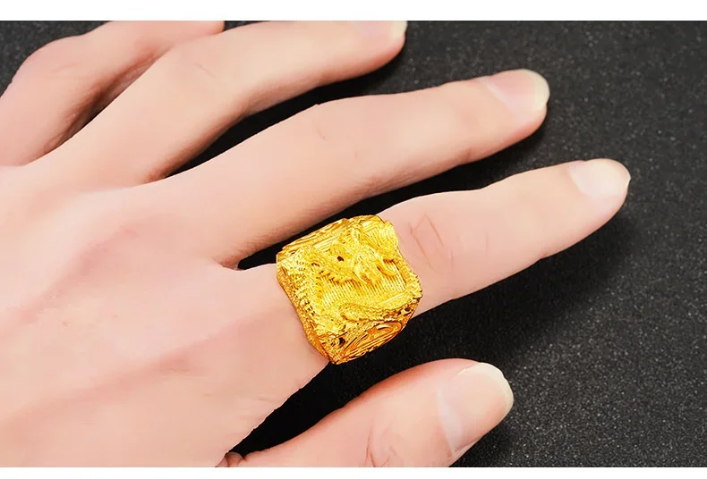 高級感　24金gpゴールド 999 ドラゴン　バングル　やや重みあり 卸売24 18kゴールドgp 12ミリメートル幅メンズブレスレット