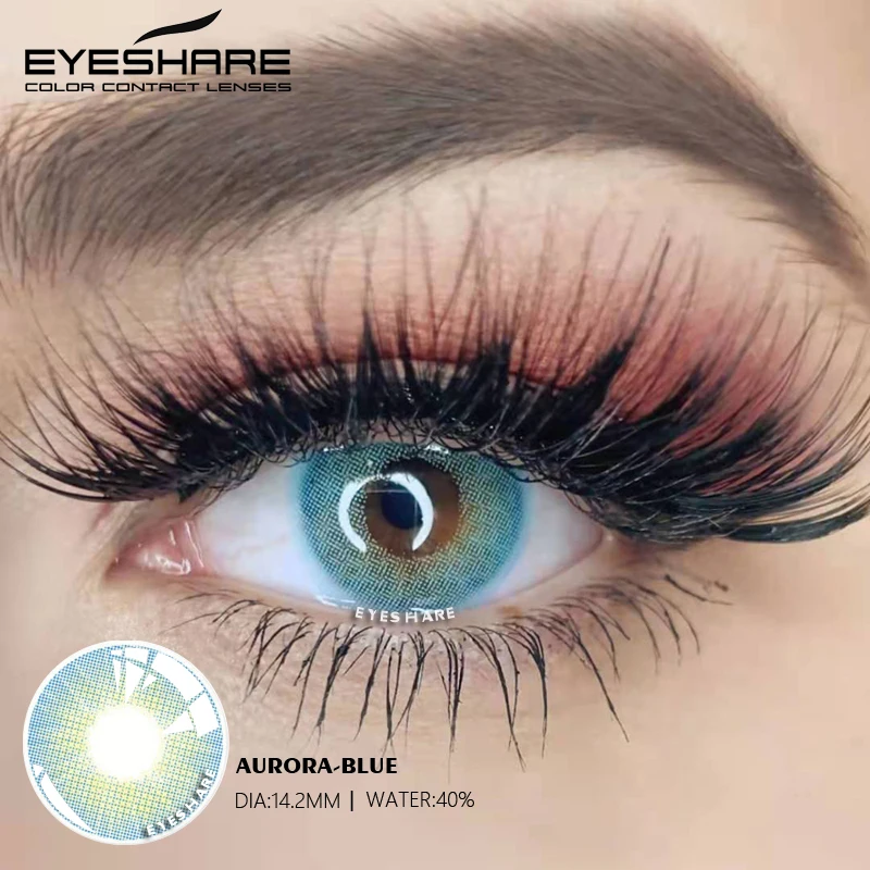 EYESHARE 1 Pair Color Contact Lenses for Eyes Beautiful Pupil Contact Lens Yearly Use Cosmetic Beauty Eye Lenses Colored Lenses