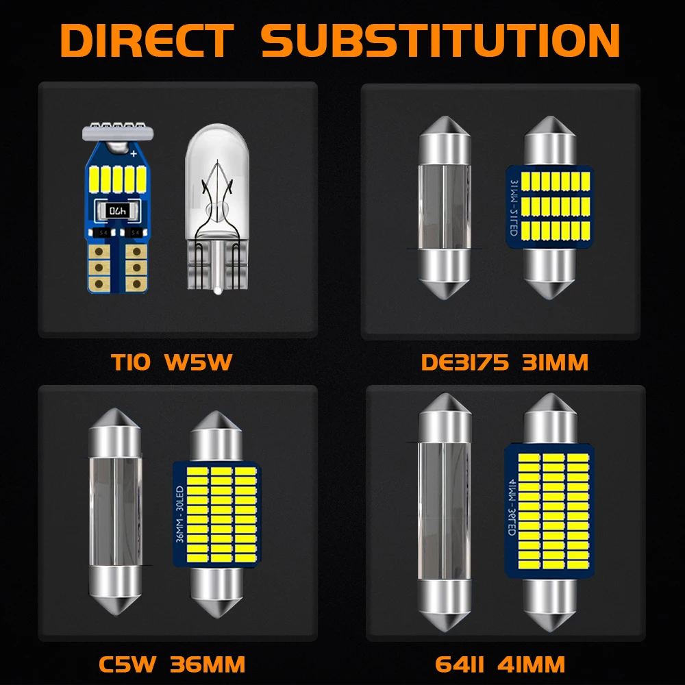 ڵ LED ׸  Canbus, ޸  S202 S203 W205 S205 C205 W124 W210 S210 W211 S211 W212 S212 W213 C207 ׼