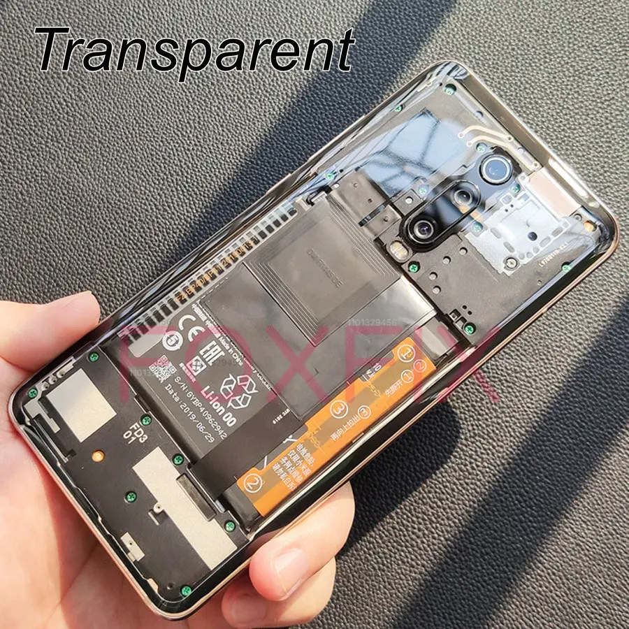 Transparent Mi 9t Pro Back Glass Back Glass Cover Xiaomi Mi 9t