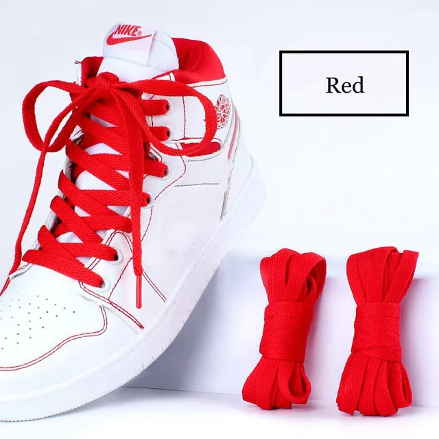 36Colors Flats Shoelaces For Air Force Tennis Shoe Laces Sneaker White Black Canvas Men Women Shoelace Basketball Shoes Strings Red