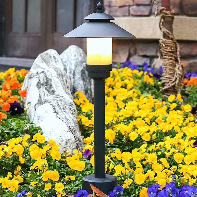 RONIN Contemporary Outdoor Lawn Lamp LED Electric Waterproof Villa Garden Courtyard District Residential Quarters Lawn Lamp ﻿