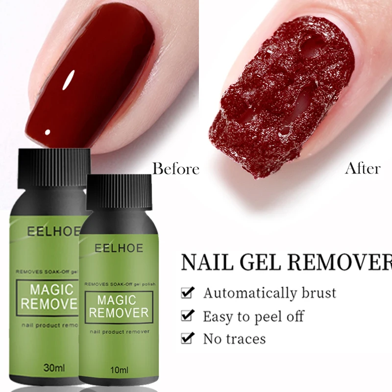 10/20/30ml Magic Remover Nail Gel Polish Remover Manicure Set Acrylic Clean Degreaser For Nail Art UV Gel Polish