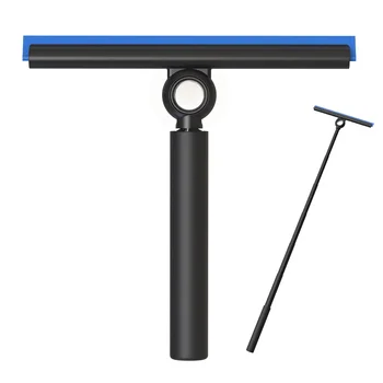 EHOMGUI Tergipavimento per Doccia per Porta in Vetro Tergicristallo Raschietto con Manico Telescopico Specchio da Bagno Tergicristallo Raschietto per Pulizia del Vetro