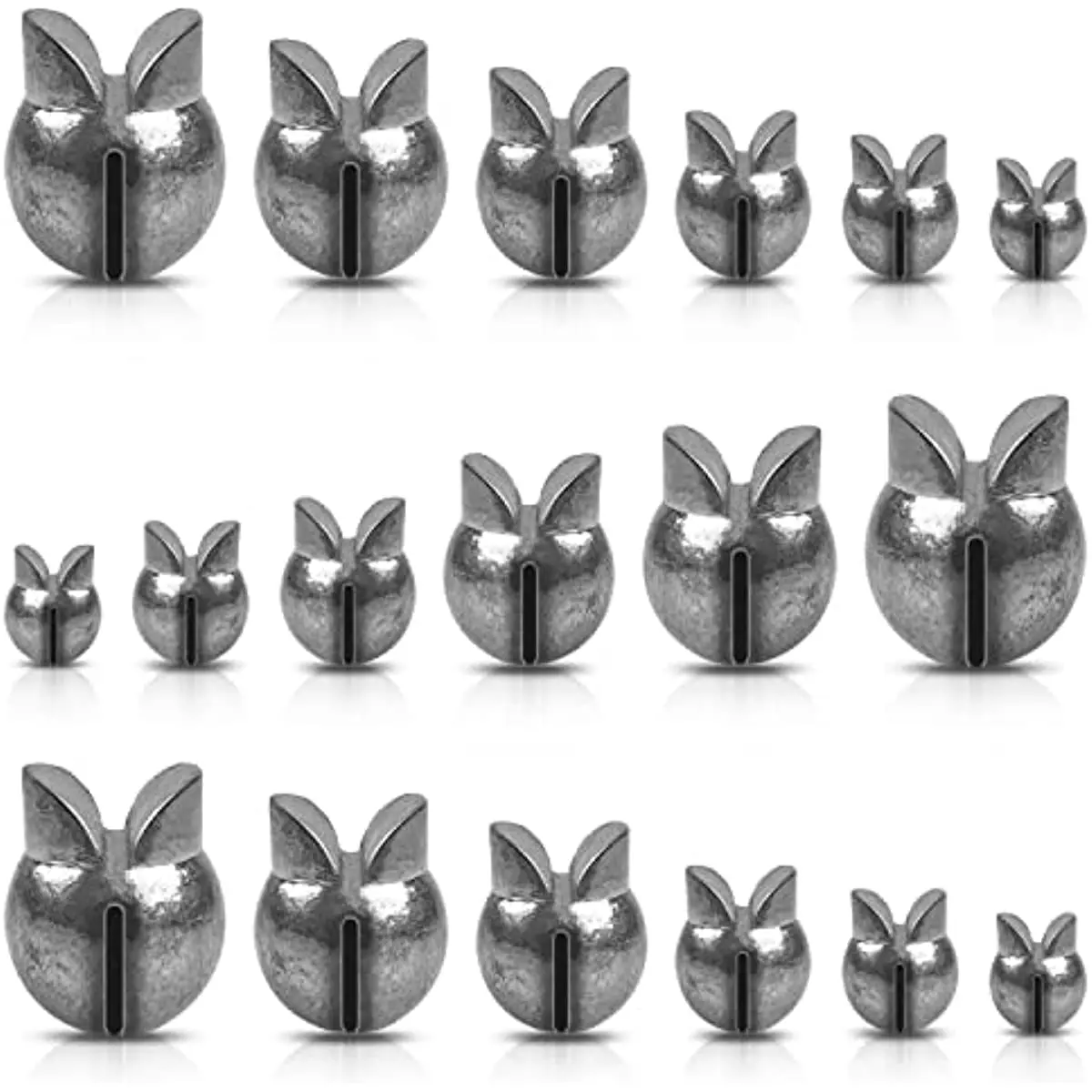 120PCSSplitShotFishingWeightsRemovableRoundSplitShotSinkers