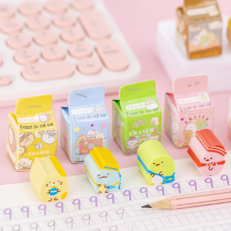 

Eraser Milk Carton Eraser Student Christmas Gift Gift