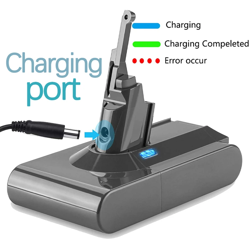 

100% Original V8 3800mAh 21.6V Battery for Dyson V8 Absolute /Fluffy/Animal Li-ion Vacuum Cleaner rechargeable Battery