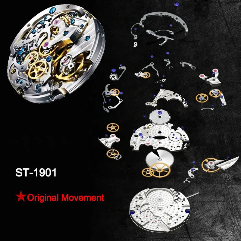 40mm China Aviation 1963 Chronograph Seagull ST1901 Movement Mechanical Watches For Mens Sapphire Mirror Watch Pilot Vintage mechanical watch