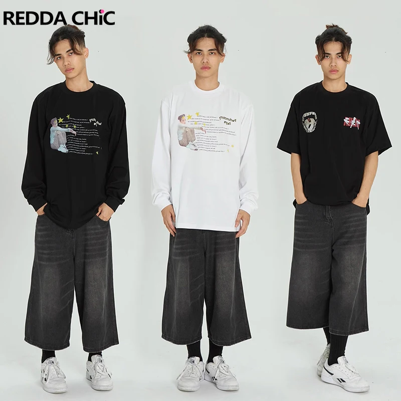 

ReddaChic Low Waist Wide Leg Jorts for Men