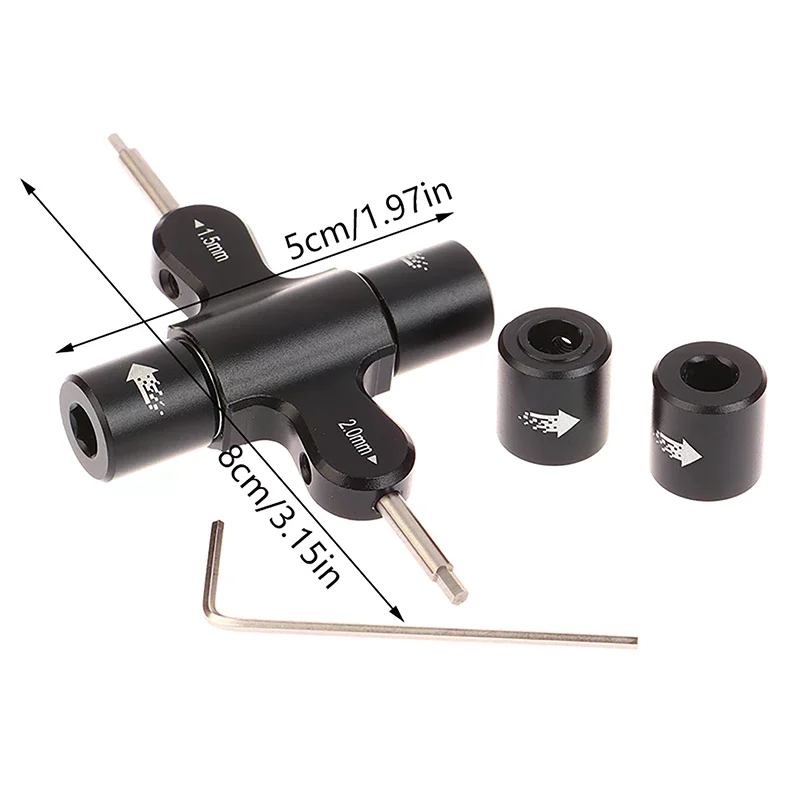 Clé à cliquet M3 M5 + embouts tournevis 1.5/2.0mm pour drone