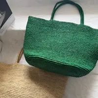 Grand sac fourre-tout en rotin tressé à la main 2026 pour femme, sac de plage en paille naturelle, sac à main de luxe, sac à bandoulière, sac d'été 2