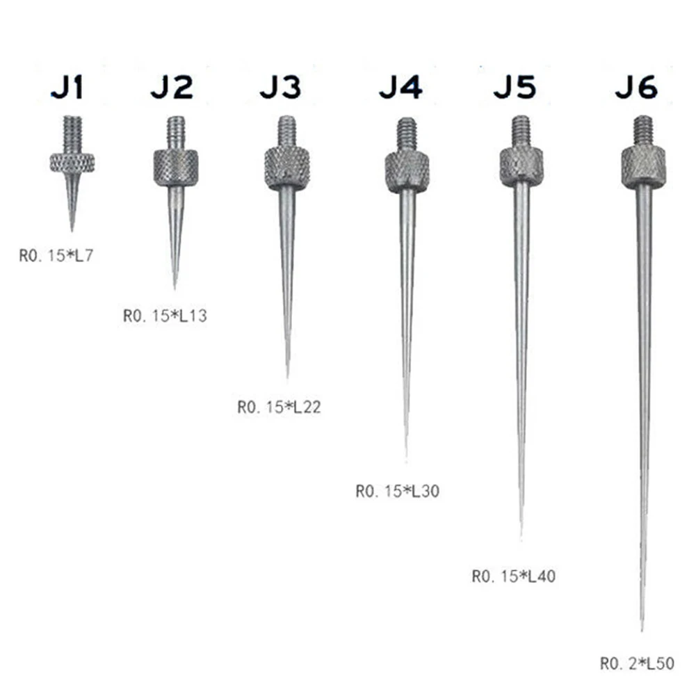 3/5/6pcs Dial Digital Test Indicator Contact Point Stem Rod Depth Gauge Measurer Tool Set Measuring Instruments Parts