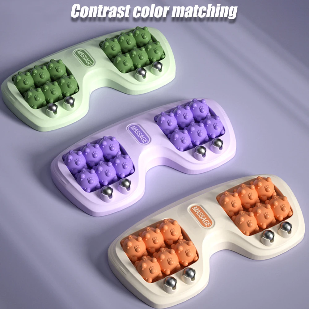 1PC Dual Foot Massager Roller with ABS Plastic& Magnetic Beads,Promotes,Lightweight and Portable - Relaxation Gifts for Women Men 7 1PC Dual Foot Massager Roller with ABS Plastic& Magnetic Beads,Promotes,Lightweight and Portable - Relaxation Gifts for Women Men 1