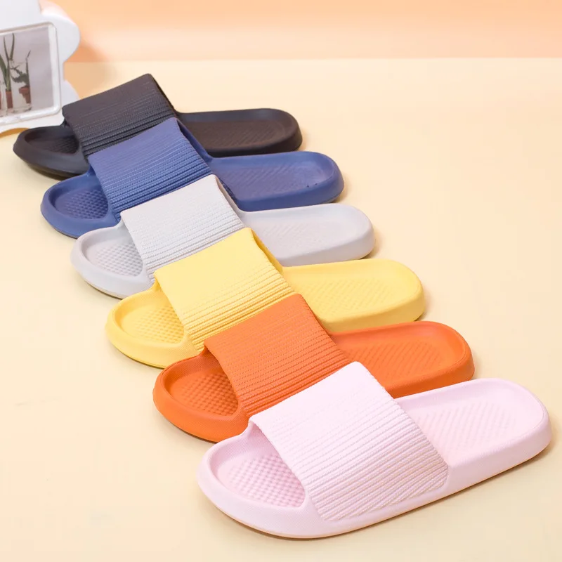 

2022 Men Platform Slippers Shoes Unisex Summer Beach Eva Soft Sole Slide Sandals Leisure Women Indoor Bathroom Anti-slip Slides