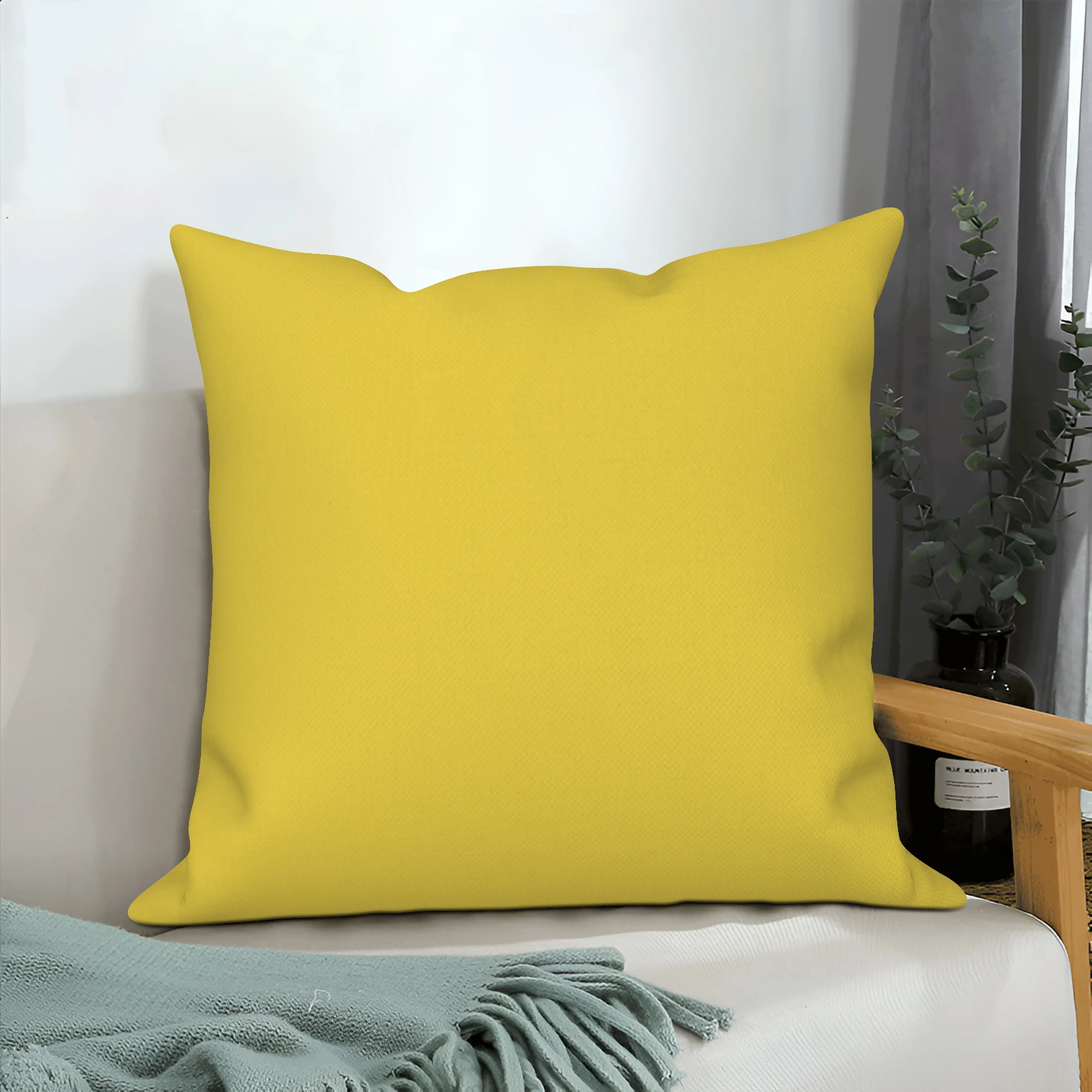 Federa Per Cuscino In Raso 50x50 Cm – Poliestere Con Cerniera – Per Letto, Divano E Auto