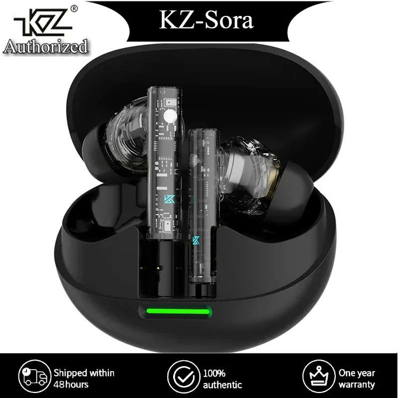 KZ Sora True Wireless Earphone Stereo TWS Bluetooth 5.4 Low Latency Earphones HiFi In-Ear Wireless Music Sports Earbuds Gamer