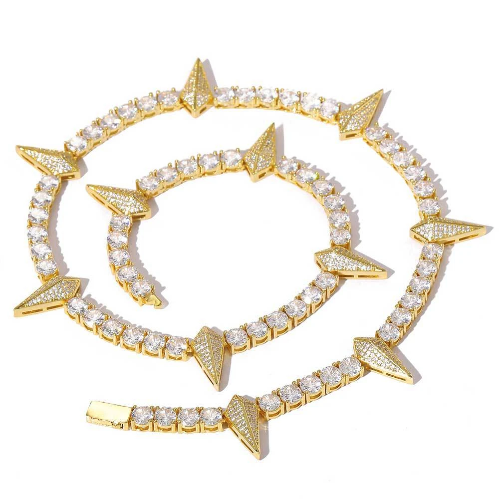 Hip Hop Halskette Panther Design - Fluoreszierend Mit Zirkonia Steinen