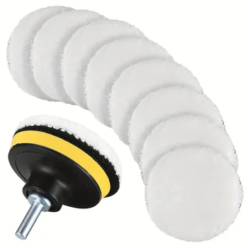 7Pcs Car Polishing Disc Sponge Pads Kit Auto Detailing Waxing Polish Machine Buffering Sponge Remove Scratches Wax Buffing Pads