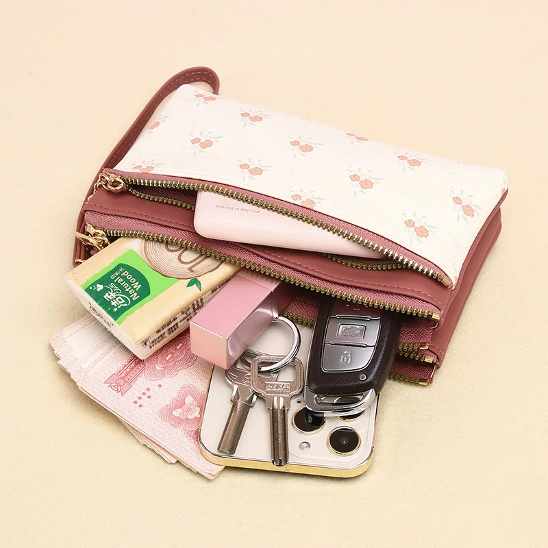 Women Zipper Long Printed Wallet Coin Purses Cards Holder  Large-capacity Handbags Minimalist Bag For Girl