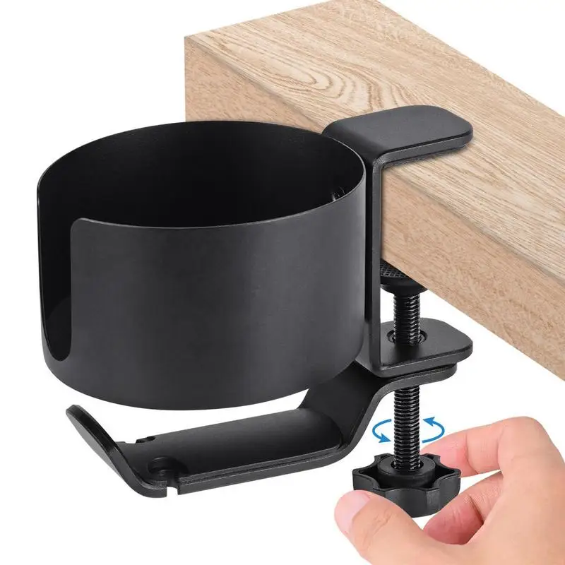 Desk Cup Holder Computer Desk Cup Holder Water Hanger Tray Home Office Table Water Clamp Clip On