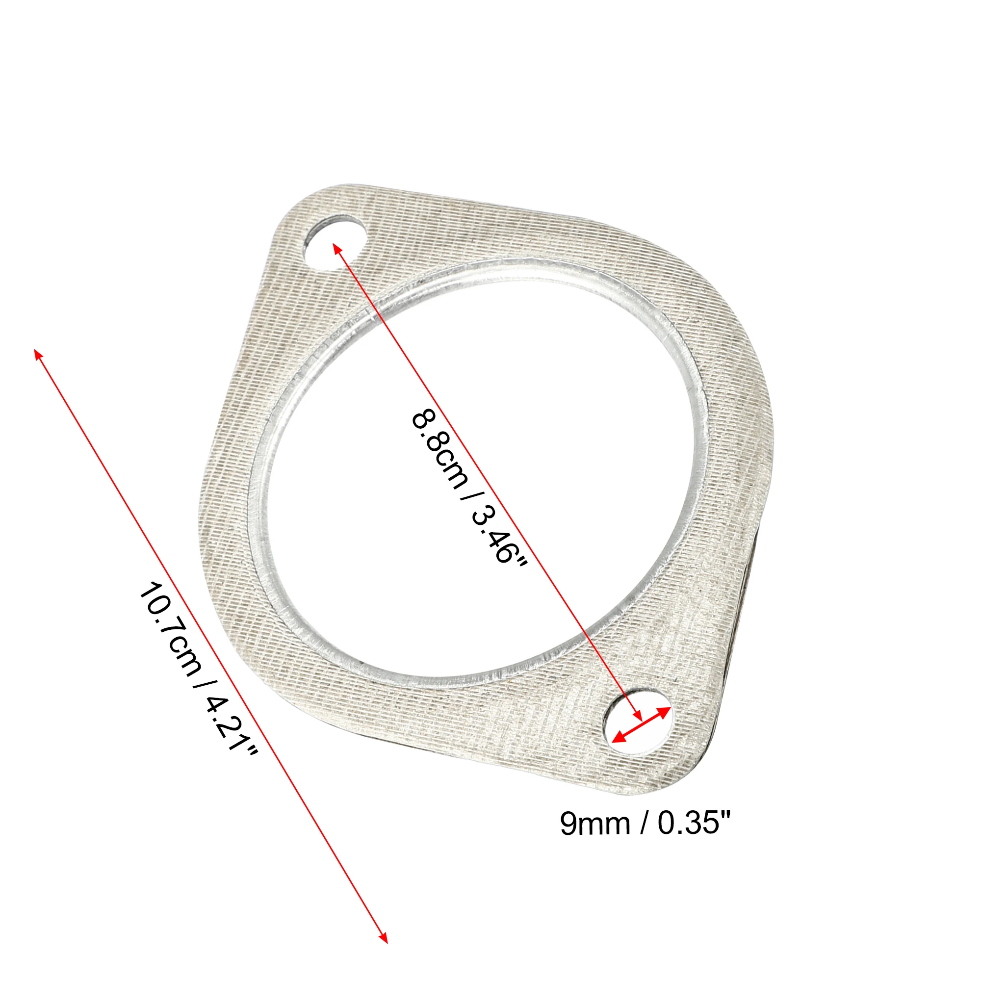 Uxcell 2pcs Exhaust Pipe Flange Gasket Seal for BMW E60 E71 E82 E88 10-13 18307553603