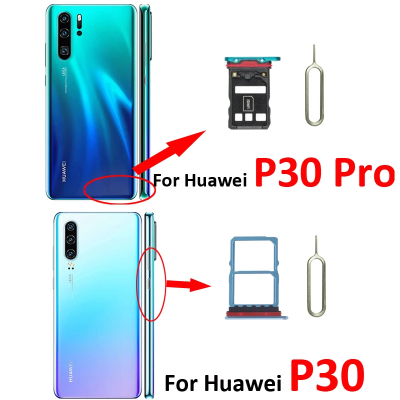Per Huawei P30 Originale Nuovo Telefono Sim Chip Card Vassoio Slot Holder Pocket Per Huawei P30 Pro Con Strumenti