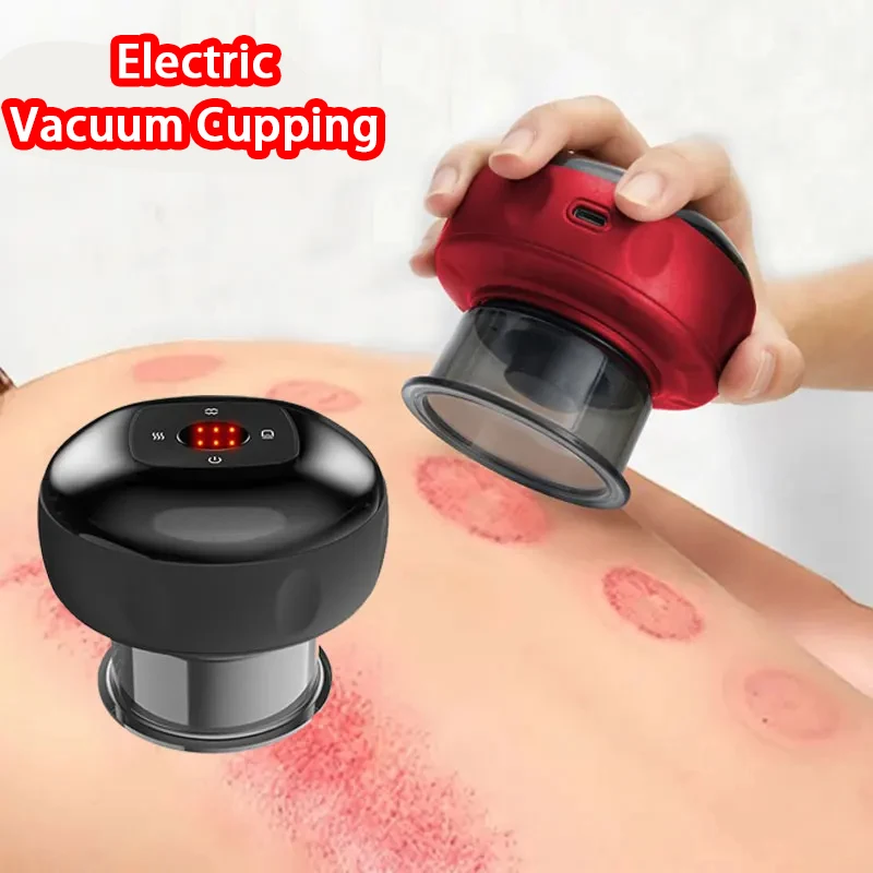 Medical Chinese Electric Vacuum Cupping Therapy Body Scraping Massage jars guasha Relieve professional Suction Cups