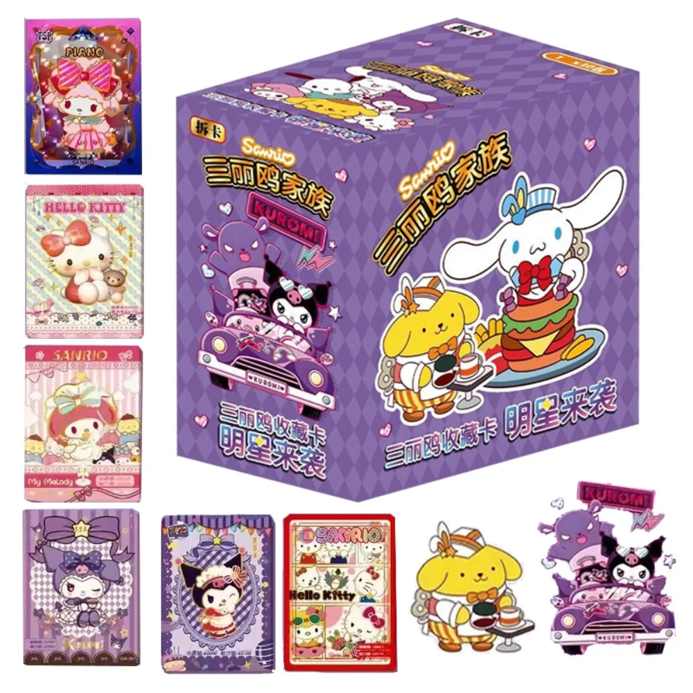 

Sanrio коллекция открыток для детей Подлинная милая дружба Hello Kitty My Melody Kuromi редкая ограниченная мультяшная карта игрушки для семьи