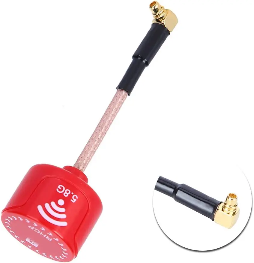 5.8GHz 3dBi RHCP High Gain Antenna Circular Polarized Fit for FPV Racing Drone RC Parts Accessory Red Modeling Accessories