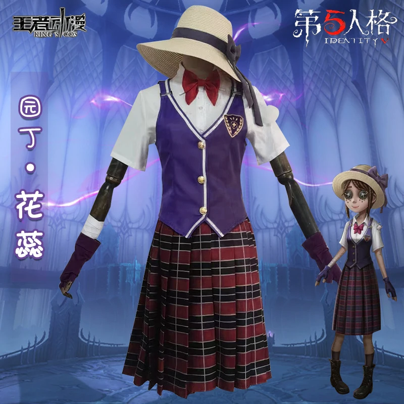 

Anime Game Identity V Gardener Emma Woods Ivory Tower Cosplay Costumes Halloween Uniforms Work Clothes Party Pants Skirts