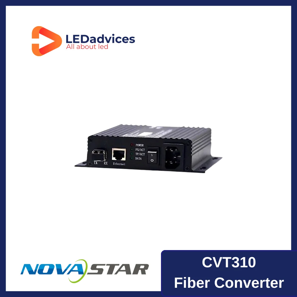 Novastar CVT310 Fiber Converter LED Controller System Accessories 100-240 V, 50/60 Hz Connect The Sending Card to LED display