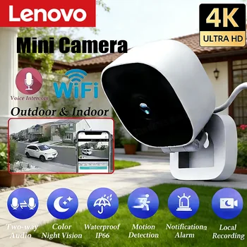 Xiaomi HD 4K Mini telecamera di sicurezza Ip65 Impermeabile a colori Visione notturna Rilevazione movimento Sorveglianza Monitor Wifi e audio bidirezionale