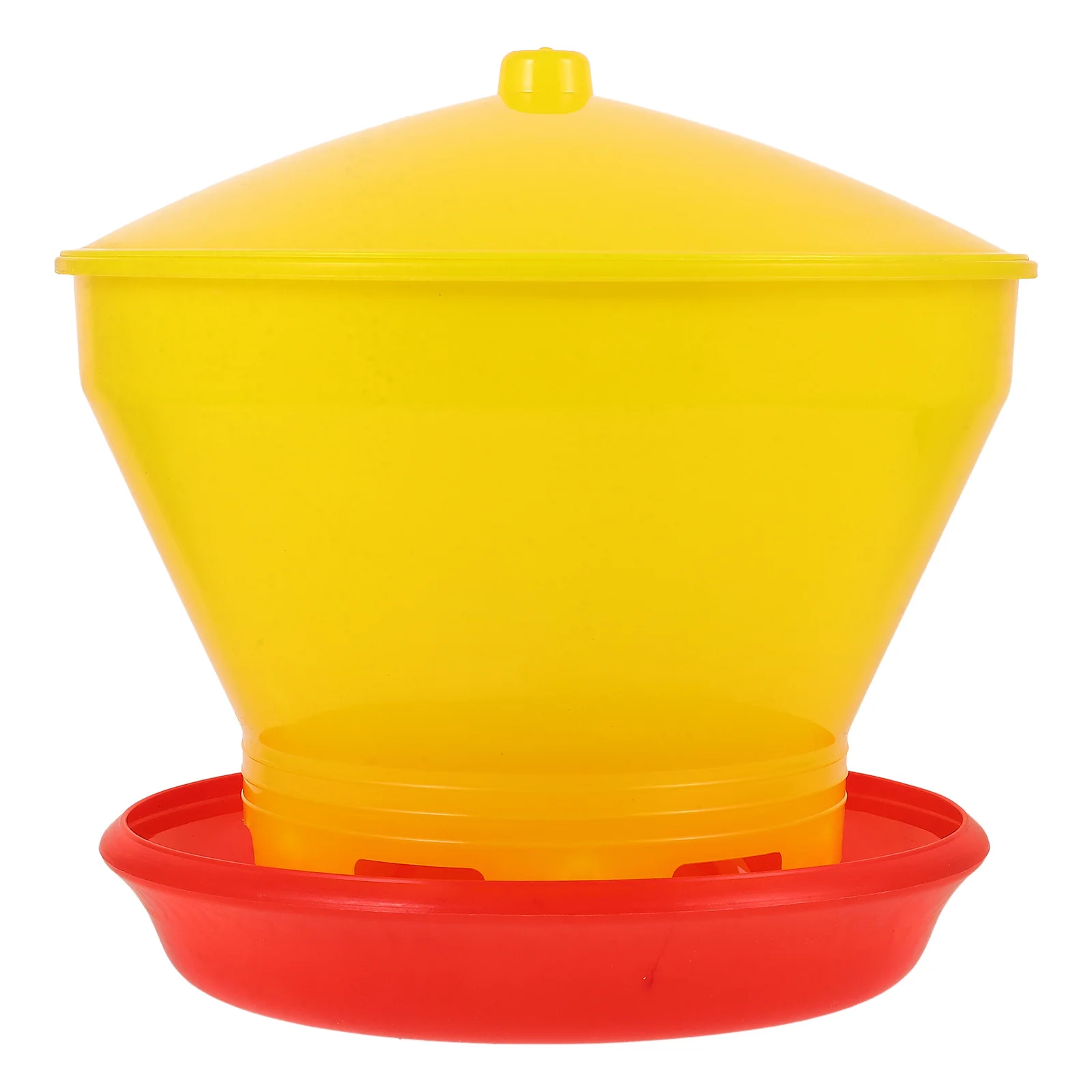 

Automatic Feeding Bucket Chicken Supplies Barrel Plastic Feeder Poultry Chicken's Food Container