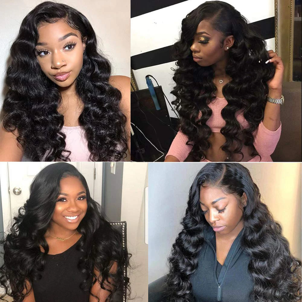 Maxine Loose Wave 5x5 6x6 Lace Closures Only Brazilian Loose Deep Human Hair Pre Plucked Transparent Lace Frontal Closure